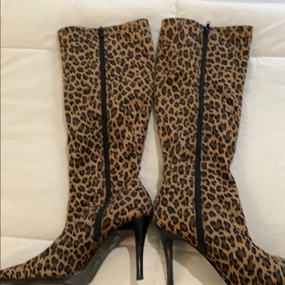 High cheetah boots